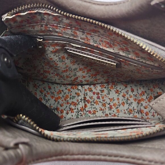 Antik Kraft Grayish Brown Cross Body Convertible Purse Vegan Faux Leather - Picture 6 of 13